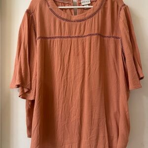 Ava & Viv Women's Terracotta Blouse